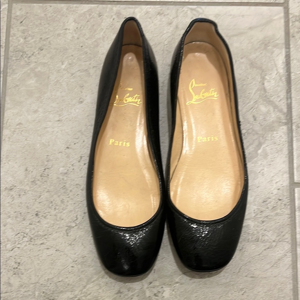 Christian Louboutin Black Flats Timeless Elegance